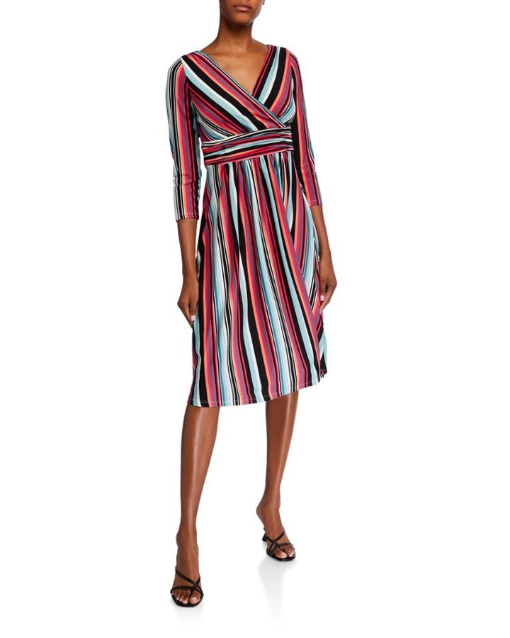 Ruched Waist Stripe