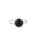 Rock Candy Single Prong-set Stone Ring In Black Onyx