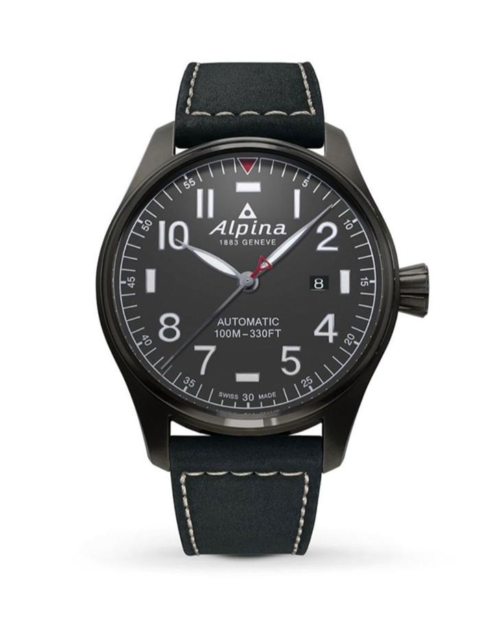44mm Startimer Pilot Watch W/ Leather