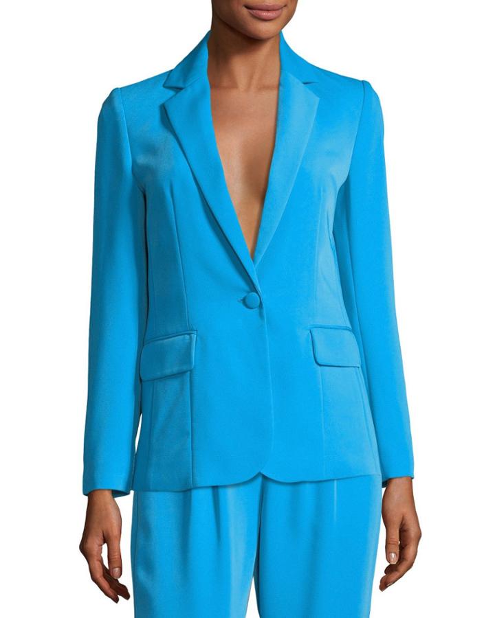 True Notched-collar One-button Blazer