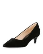 Dena Low-heel Velvet Pumps