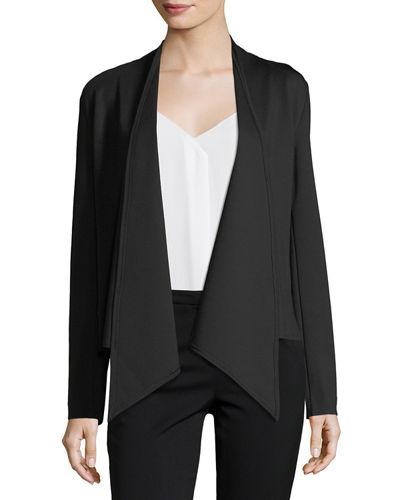 Cascade-collar Knit Cardigan