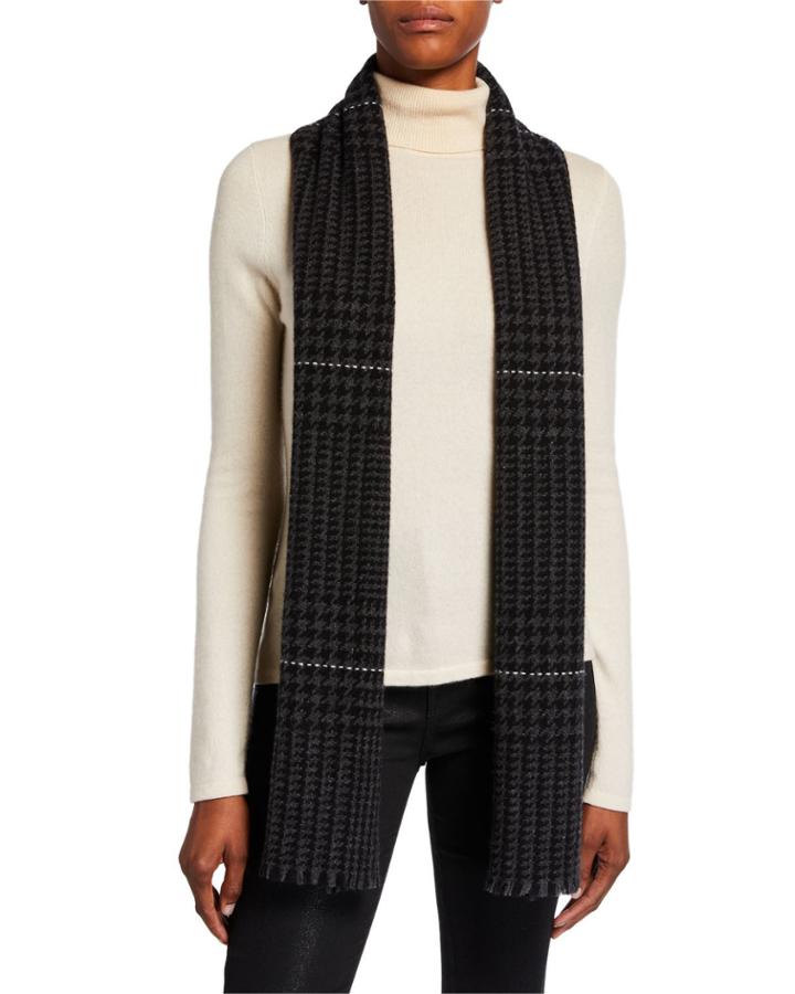 Cashmere Off Set Glen Plaid