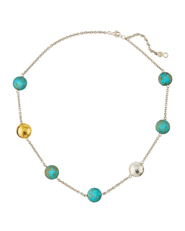 Limited Edition Short-station Necklace, Turquoise