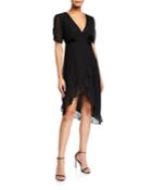 Valerie Wrap Asymmetric Dress