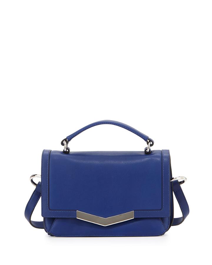 Time's Arrow Micro Helene Leather Shoulder Bag,