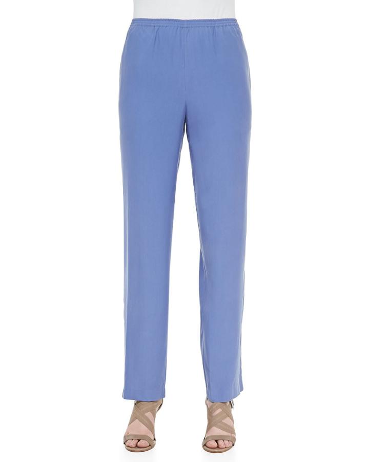 Solid Pull-on Pants,