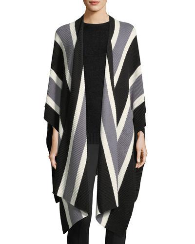 Striped Cotton Blanket Wrap