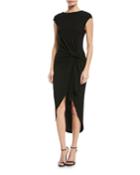 Twisted Cap-sleeve Jersey