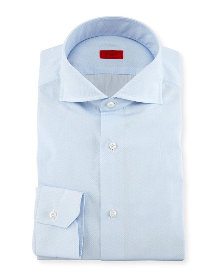 Tonal Micro-dash Dress Shirt,