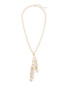 Simulated Pearl Tassel Necklace