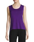 Scoop-neck Stretch-knit Tank