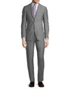 Slim-fit Neat Herringbone Two-piece Suit,