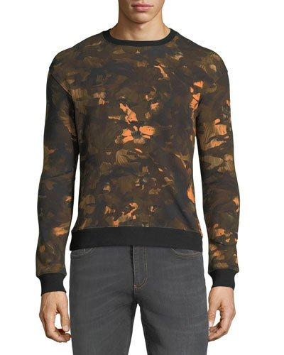 Crewneck Camo Lion-print