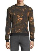 Crewneck Camo Lion-print