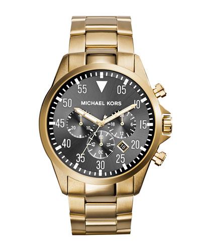 45mm Gage Men's Chronograph Watch, Gold