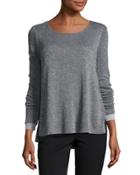 Shimmer Knit Sweater, Charcoal