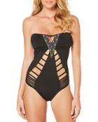 Cutout Bandeau One-piece