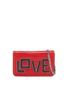 Ginny Black Widow Clutch Bag, Red