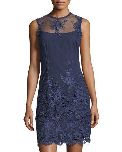 Sleeveless Embroidered