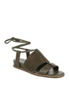 Forster Flat Leather Ankle-tie