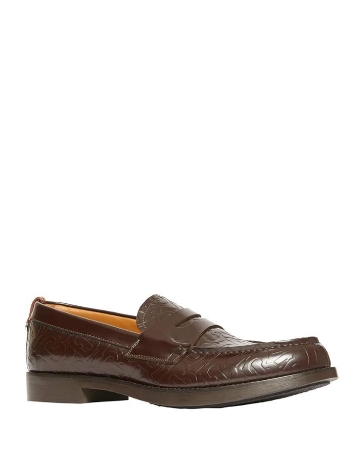 Men's Emile Tb-embossed Leather Penny