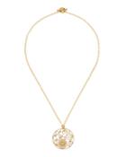 Diamond Circle Swirl Station Necklace