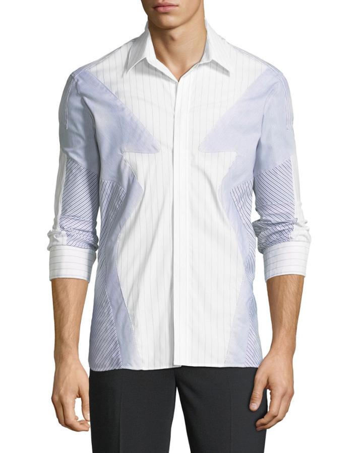 Pieced Patchwork Striped Sport