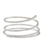 14k Gold Flexible Diamond Wrap Bangle,