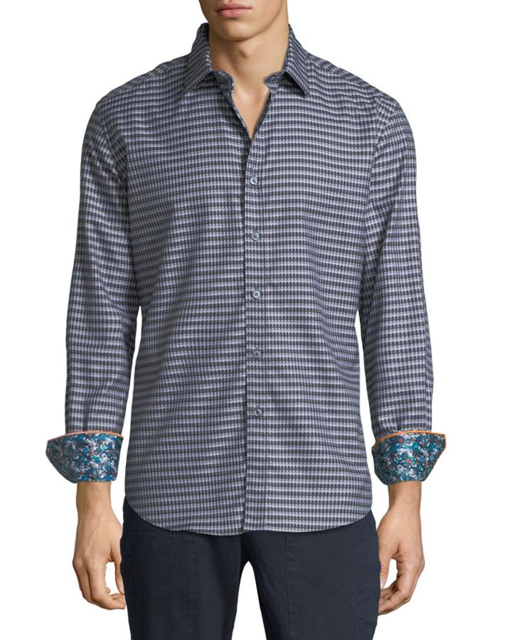 Men's Classic-fit Hill Punch Gingham
