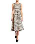 Striped Tech Cotton Dress