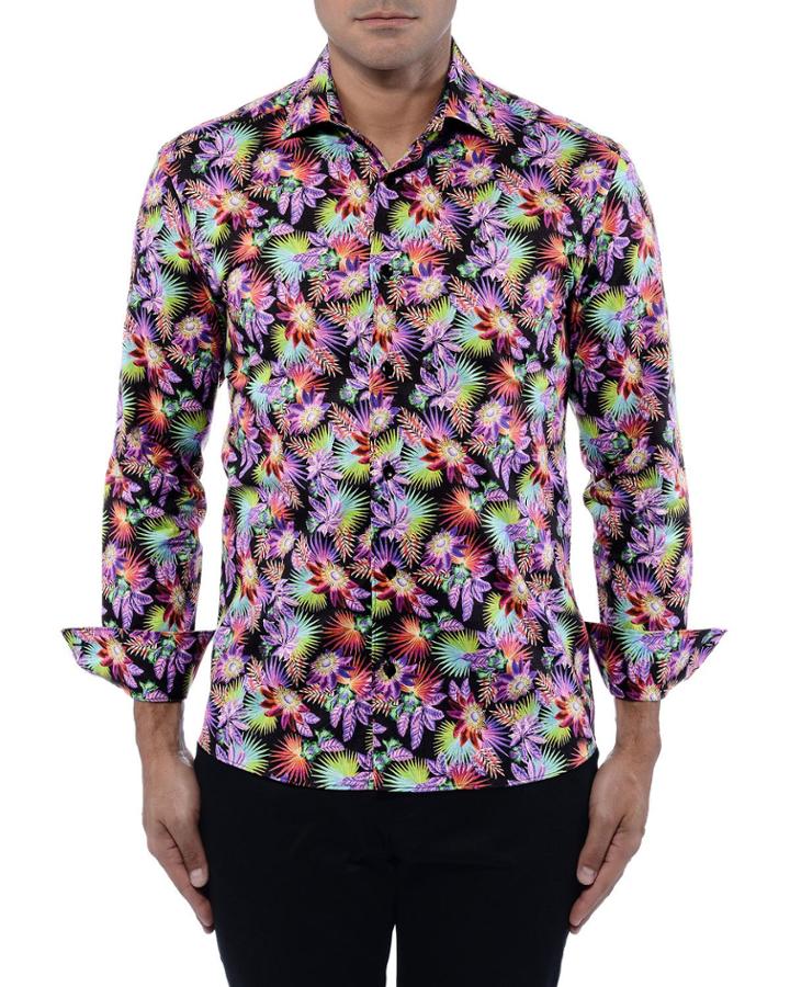 Men's Delmar Tropical Poplin Print