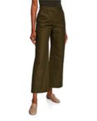 High-rise Cropped Work Pants