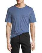 Crewneck Cotton Pocket T-shirt
