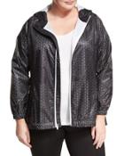 Perforated Hooded Packable Wind-resistant Jacket,