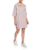 The Izzy Striped Short-sleeve Dress