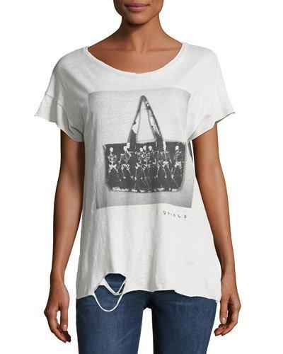 Skeleton Purse Graphic Tee