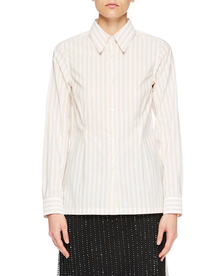 Capios Striped Poplin Blouse
