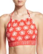 Floral-print Halter