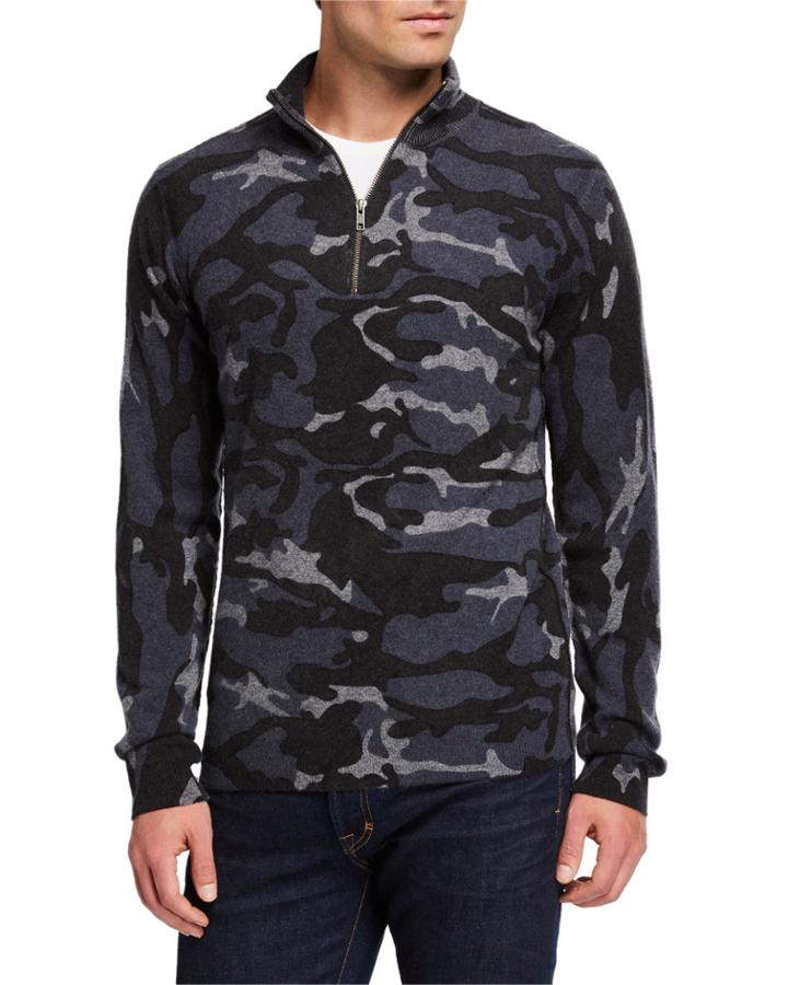 Men's Cashmere Camouflage Pullover