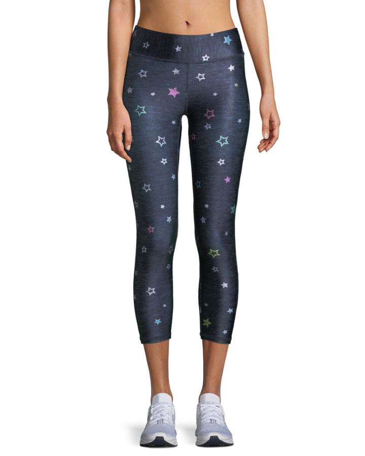 Tall Band Printed Capri
