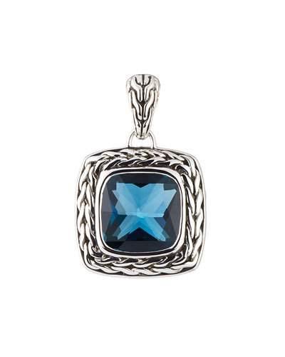 Batu Mata London Blue Topaz Pendant Enhancer
