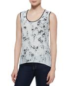 Blurred Dot Sleeveless Tank