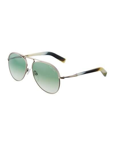 Cody Aviator Sunglasses, Green