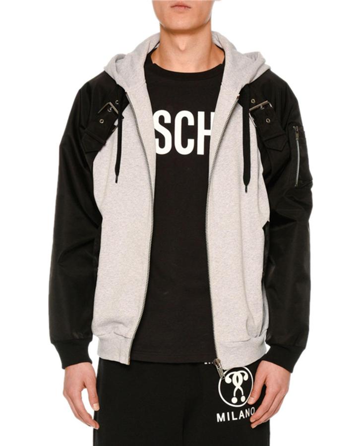 Hybrid Sweatshirt Jacket