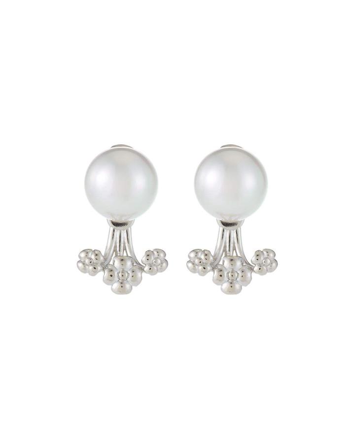 Convertible Pearl & Floral Earring Jackets