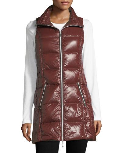 Long Sleeveless Puffer Vest