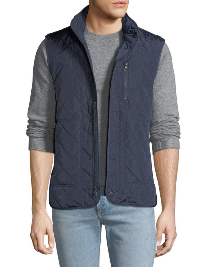 Men's Zip-front Quilted Vest