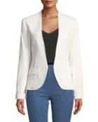 Victoria Hook-front Crepe Blazer