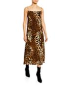 Leopard-print Midi